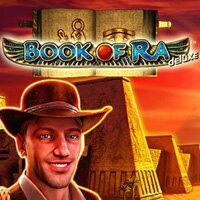 Official Slots logo: Book of Ra Deluxe by Novomatic at Verde Casino