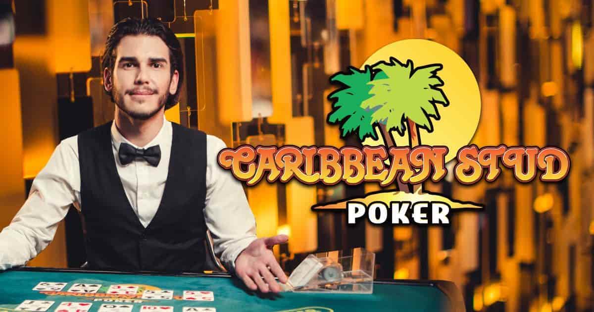 Caribbean Stud Poker online game logo by Evolution on verdecasinoit.eu