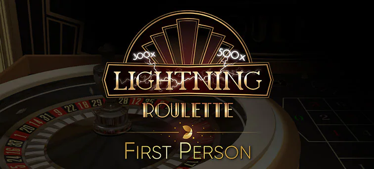 First Person Lightning Roulette slot logo by Evolution at Verde Casino