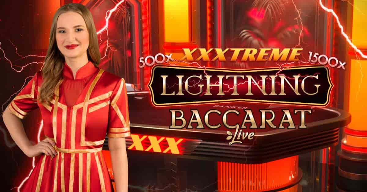 Live Shows logo of XXXtreme Lightning Baccarat from Evolution at Verde Casino